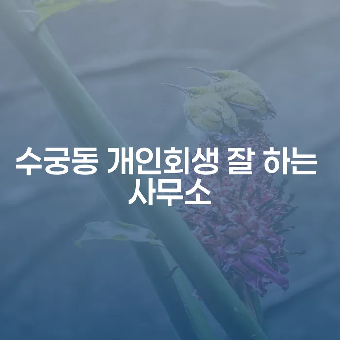 수궁동 개인회생 잘 하는 사무소